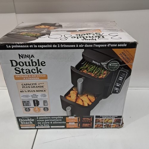 NINJA DOUBLE STACK XL SMART 2-BASKET 6-IN-1 AIR FRYER - 10 QT - BLACK (MODEL: SL401C) image 8
