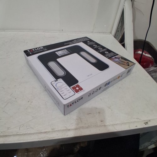 TAYLOR SMART BODY COMPOSITION SCALE - 12" X 12" - BLACK/CLEAR (MODEL: 1901753) image 3