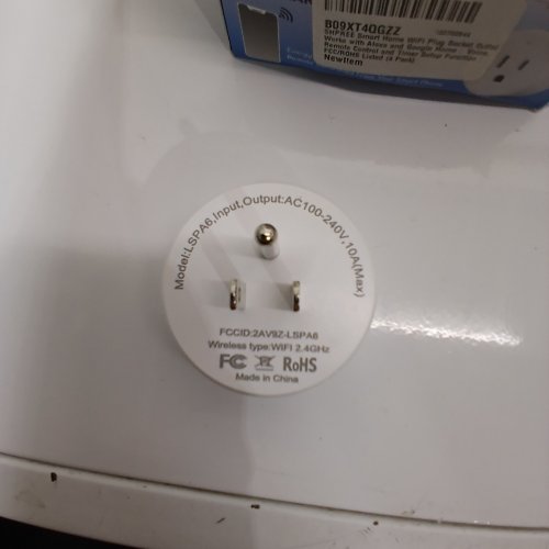 4PK SHPREE WIFI SMART PLUGS - WORKS WITH ALEXA & GOOGLE HOME - AC 100-240 V, 10A MAX - WHITE (MODEL: LSPA6) image 2