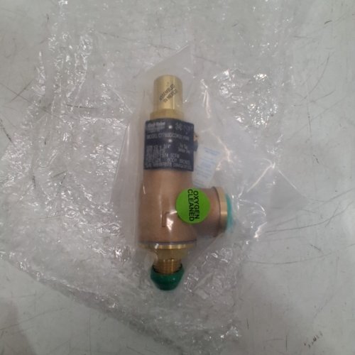 CASH VALVE SAFETY RELIEF VALVE - 1/2" INLET SIZE 3/4" OUTLET SIZE- BRONZE (MODEL: C776BDCDK01-KM9-0250) image 3