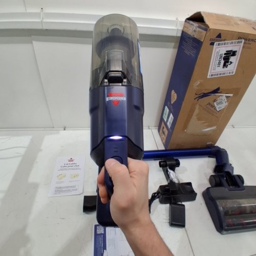 BISSELL POWERCLEAN 4-IN-1 DUALBRUSH CORDLESS STICK VACUUM - 280W - BLUE (MODEL: 4196B) image 2