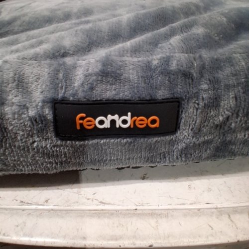 FEANDREA ORTHOPAEDIC DOG BED WITH WASHABLE COVER - 34" X 26" - GREY image 6