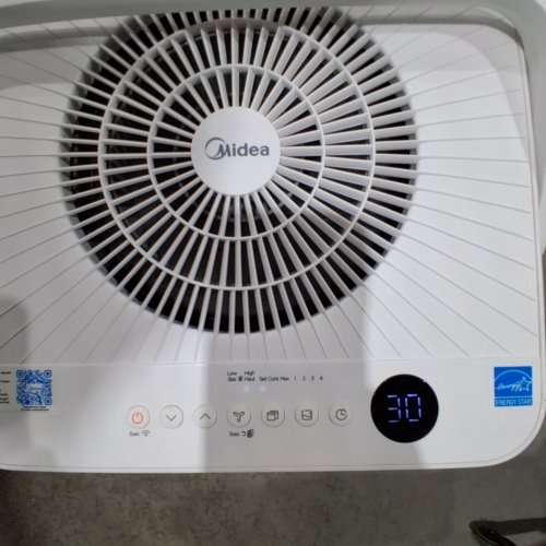 MIDEA CUBE 50 PINT SMART WIFI DEHUMIDIFIER - 4500 SQ. FT - WHITE (MODEL: MAD50S1QWT-A) image 2