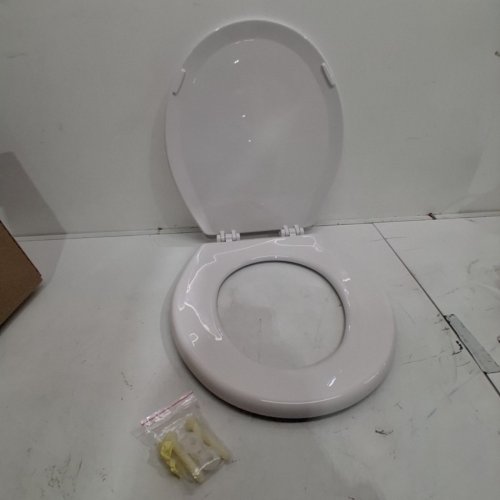 CENTOCO ROUND CENTOCORE MOLDED HEAVY DUTY TOILET SEAT - 17" - WHITE (MODEL: DS700-001) image 2