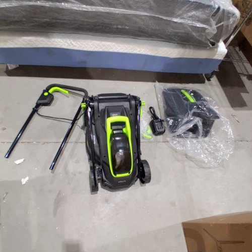 STEELITE CORDLESS ELECTRIC LAWN MOWER *TOOL ONLY* - 5-POSITION HEIGHT ADJUSTMENT WITH 8 GALLON GRASS BAG - 13'' - 21V - ( MODEL: ‎DG500 ) image 2