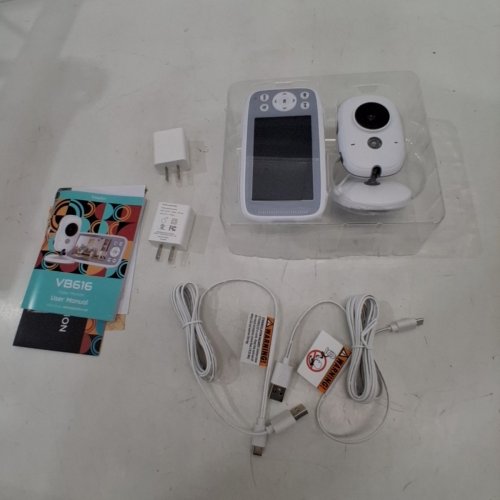 BOIFUN NO WIFI BABY MONITOR CAMERA WITH 2-WAY AUDIO - 4" SCREEN - WHITE (MODEL: VB616) image 3