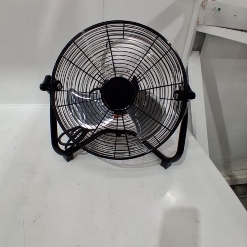 MAINSTAYS HIGH VELOCITY METAL FLOOR FAN- 16.7" X 7.7" X 15.9" - BLACK - (MODEL: FGB-12) image 3