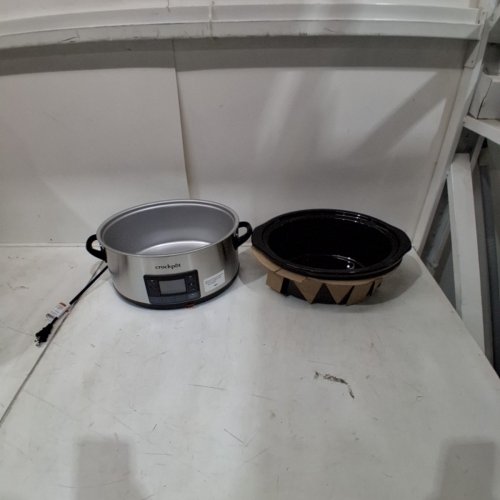 CROCKPOT STAINLESS STEEL MYTIME COOKER - 6QT - BLACK/SILVER - (MODEL: SCCPVFC630-S-033-BR) image 3