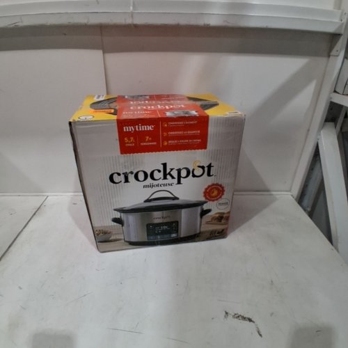 CROCKPOT STAINLESS STEEL MYTIME COOKER - 6QT - BLACK/SILVER - (MODEL: SCCPVFC630-S-033-BR) image 4