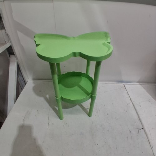 2-TIER MULTIFUNCTIONAL BUTTERFLY SHAPED SIDE TABLE - GREEN image 2