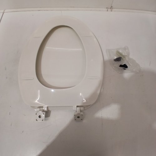 BEMIS ELONGATED PLASTIC TOILET SEAT - 18" - WHITE (MODEL: 170) image 3