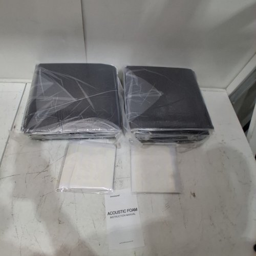120PK FOCUSSOUND ACOUSTIC FOAM PANELS - 12" X 12" X 1" - BLACK image 3