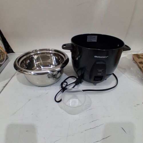 ELITE GOURMET 10-CUP RICE COOKER - BLACK (MODEL : ERC2010B) image 3