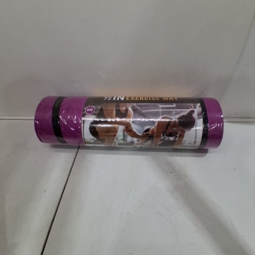 CAP BARBELL HIGH DENSITY EXERCISE YOGA MAT - 68" X 24" X 0.5" - WINE/PURPLE (MODEL: ‎MTIS-6523-12WN) image 2