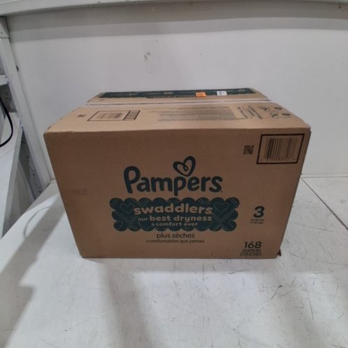 168PK PAMPERS SWADDLERS DISPOSABLE DIAPERS - SIZE 3 (13-26LBS) image 4