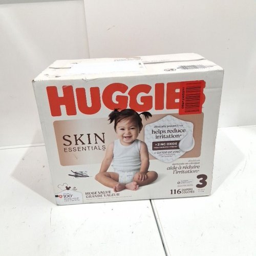 116PK HUGGIES SKIN ESSENTIALS DIAPERS - SIZE 3 - 16-28 LBS image 5