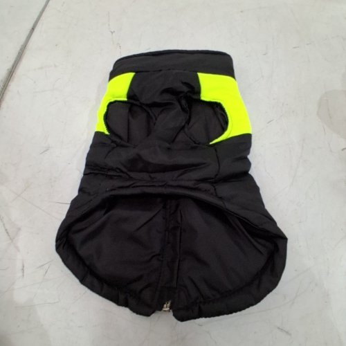 WATERPROOF DOG WINTER VEST- MEDIUM - BLACK\GREEN image 3