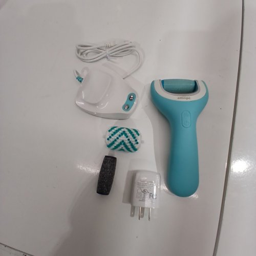 AMOPE PEDI PERFECT PRO WATERPROOF RECHARGEABLE DUAL-SPEED FOOT FILE, BLUE image 2