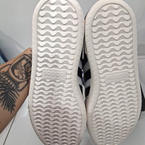 MEN'S ADIDAS BARREDA SNEAKERS - 10 - WHITE BLACK/GREY (STYLE: JI2306/2974610/1976667) image 5