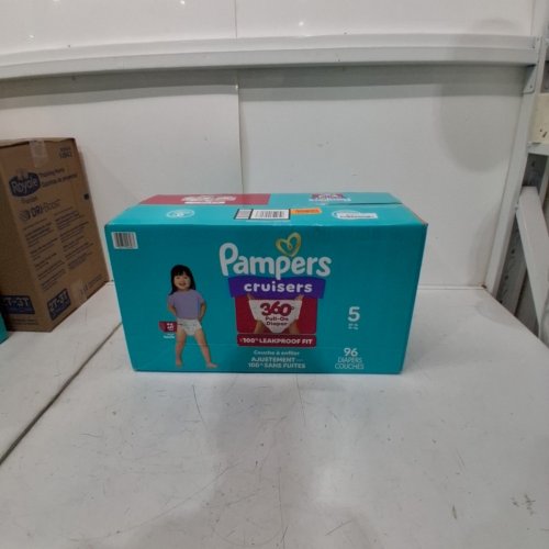 96PK PAMPERS PULL ON CRUISERS 360° 100% LEAKPROOF FIT DISPOSABLE BABY DIAPERS - SIZE 5 (27LBS+) image 2