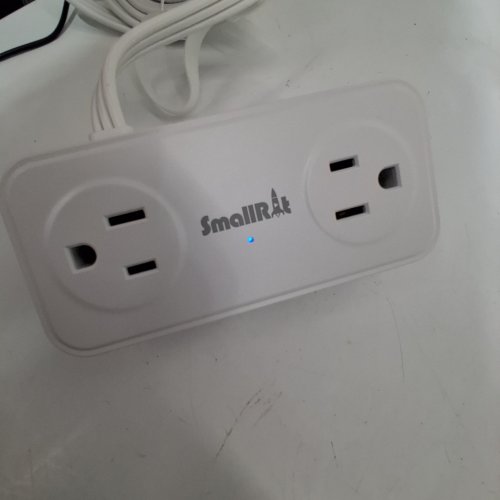 SMALLRT SURGE PROTECTOR FLAT PLUG POWER BAR WITH USB & USB C PORTS- 10FT - WHITE (MODEL: ZYC17) image 2