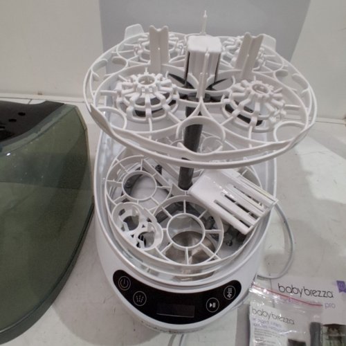 BABYBREZZA BOTTLE WASHER PRO 3-IN-1 WASHER/STERILIZER/DRYER - HOLDS 4 BOTTLES - BLACK/WHITE (MODEL: BRZ0103) image 6