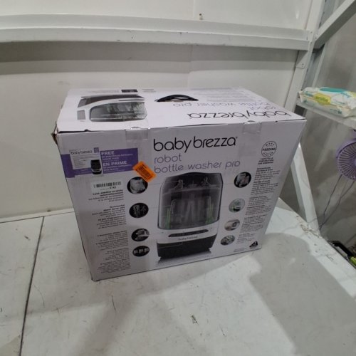 BABYBREZZA BOTTLE WASHER PRO 3-IN-1 WASHER/STERILIZER/DRYER - HOLDS 4 BOTTLES - BLACK/WHITE (MODEL: BRZ0103) image 10