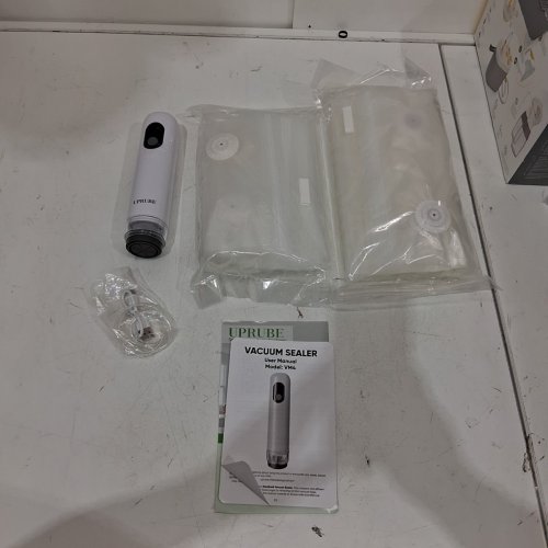 HANDHELD PORTABLE VACUUM SEALER WITH BAGS - WHITE (MODEL: VM4) image 3