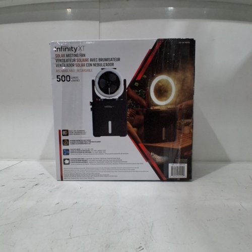 INFINITY X1 SOLAR MISTING FAN- 500LUM (MODEL: 1985328) image 5