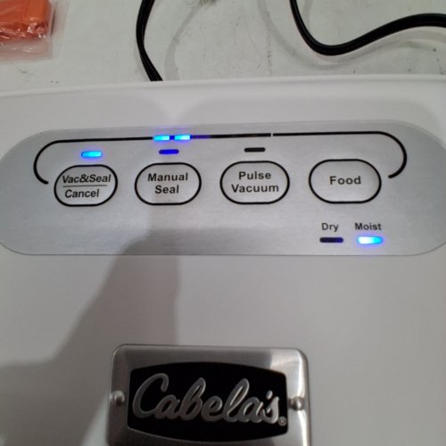 CABELA'S VACUUM SEALER & STARTER KIT - WHITE (MODEL: 20-13-0400) image 2