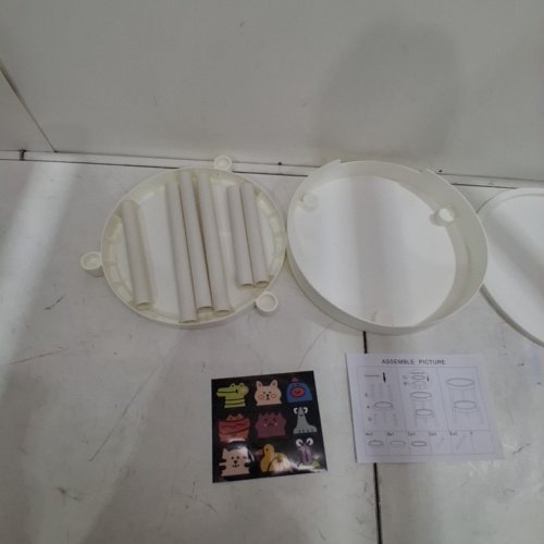 MULTIFUNCTIONAL PLASTIC SIDE TABLE STOOL FOR LIVING ROOM - WHITE image 3