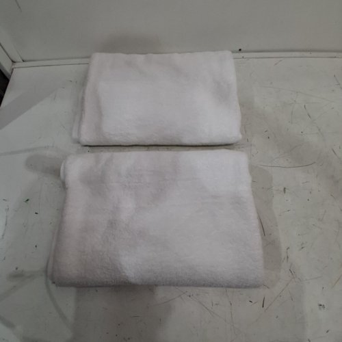 2PK HITIME SOFT ABSORBENT BATH TOWELS - 28" X 55" - WHITE image 2