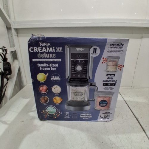 NINJA CREAMI DELUXE XL 11-IN-1 ICE CREAM & FROZEN TREAT MAKER - MAKE ICE CREAM, SORBET, GELATO, SLUSHIES, FROZEN DRINKS & MORE - SILVER (MODEL: NC501C) image 2