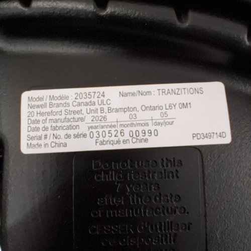 GRACO TRANZITIONS 3-IN-1 HARNESS/HIGHBACK/BACKLESS BOOSTER CAR SEAT - 100LBS MAX/CAP - PROOF/BLACK (MODEL: 2035724) image 2