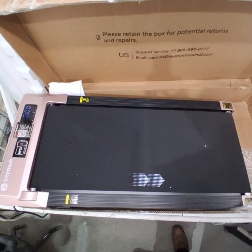 DEERRUN/PITPAT Q2 URBAN INCLINE WALKING PAD - 45.5" X 22.7" X 5.2" - 2.5HP - ROSE GOLD/BLACK (MODEL: Q2 BA16-B) image 3