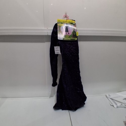 3PC GIRLS DISGUISE WICKED ELPHABA DELUXE COSTUME - LARGE 10-12 - PURPLE image 2