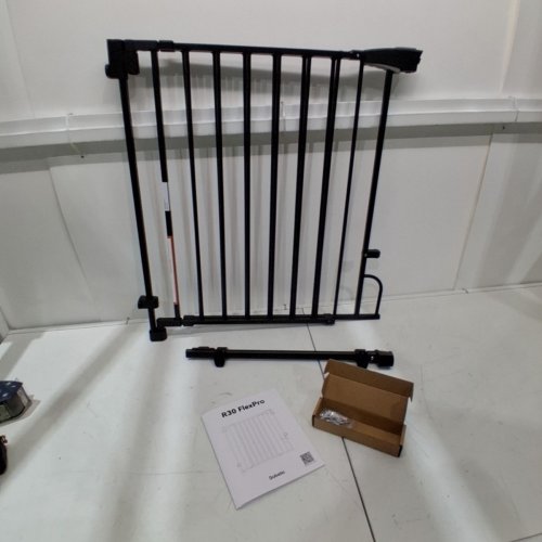 BABELIO REMOVABLE & NO BOTTOM ALLOY STEEL BAR BABY GATE WITH AUTO-CLOSE SAFETY FOR TODDLERS/PETS - 29" - 43" X 30" - BLACK (MODEL: R30 FLEXPRO) image 3