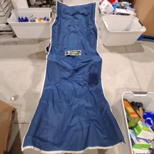 OVERMONT CAMPING COT - 75" X 28" - 550LBS CAP - BLUE image 2