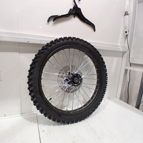 FOCKETY FRONT WHEEL RIM TIRE ASSEMBLY - DISC BRAKE - FOR PIT/ DIRTBIKES - 19'' image 2