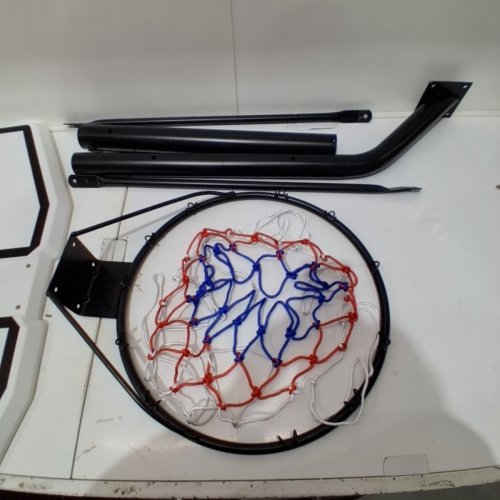 PORTABLE POOLSIDE BASKETBALL HOOP WITH ADJUSTABLE HOOP WITH 36" BACKBOARD - 3.1FT-4.7FT - (MODEL:CD-B002D) image 3