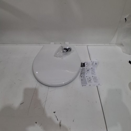 BEMIS ECONOMY PLASTIC ROUND TOILET SEAT - 17" - WHITE (MODEL: 730SLEC 000) image 2