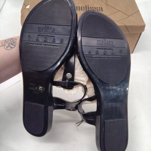 WOMEN'S MELISSA SOLAR SPRINGTIME SANDAL - SIZE 7 - BLACK (STYLE: 1984148) image 3