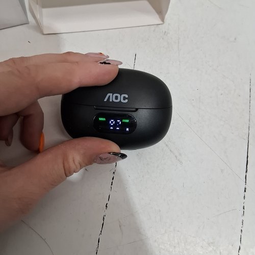 AOC IN-EAR BLUETOOTH ANC EARPHONES WITH CHARGING CASE - BLACK (MODEL: ACT2525) image 2