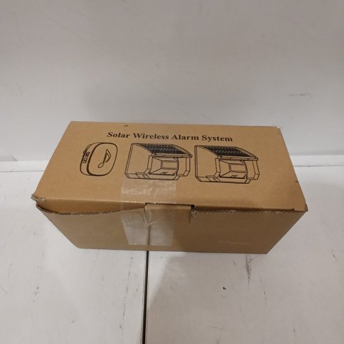 3PC HTZSAFE SOLAR WIRELESS ALARM SYSTEM, RECIEVER & 2 SENSORS KIT - WHITE / BLACK (MODEL: HB-805A-2HB-T704) image 5