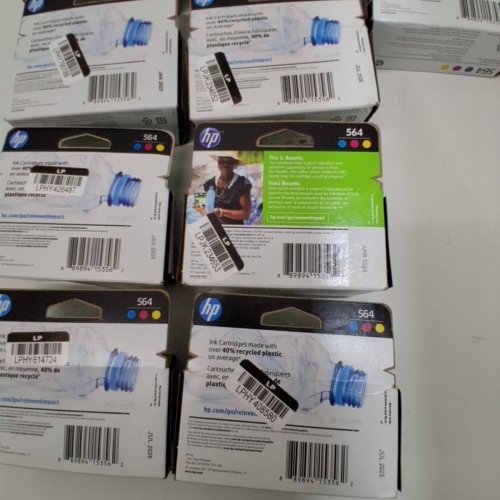 13 *EXPIRED* HP 564 COLOUR INK CARTRIDGES FOR SELECT DESKJET, OFFICEJET, AND PHOTOSMART PRINTERS - CYAN, MAGENTA, YELLOW (MODEL: N9H57FN) image 5