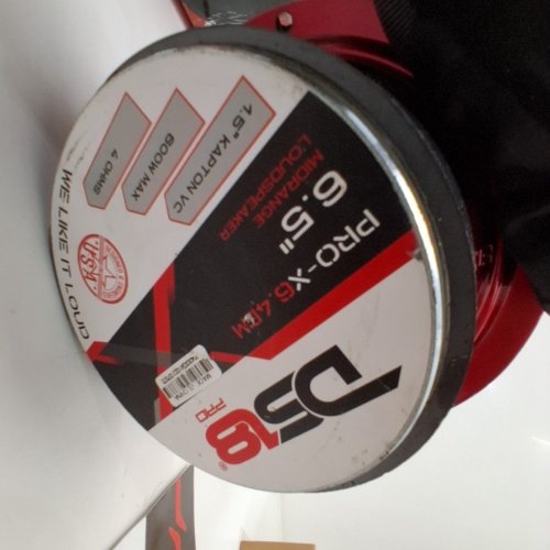 DS18 PRO-X6.4BM MIDRANGE LOUDSPEAKER - 6.5" - 500W MAX - 250W RMS - 4 OHMS - BLACK/RED (MODEL: PRO-X6.4BM) image 3