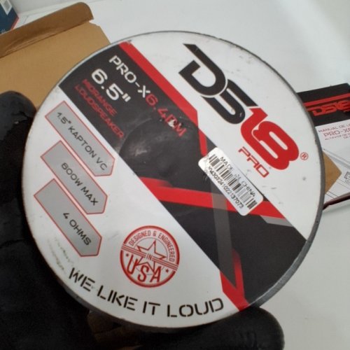 DS18 PRO-X6.4BM MIDRANGE LOUDSPEAKER - 6.5" - 500W MAX - 250W RMS - 4 OHMS - BLACK/RED (MODEL: PRO-X6.4BM) image 4