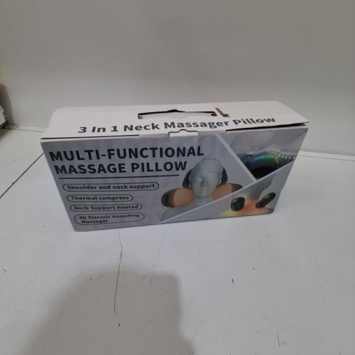 3-IN-1 MULTI-FUNCTION SHIATSU MASSAGE PILLOW - GREY image 4