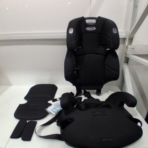 GRACO TRANZITIONS 3-IN-1 HARNESS/HIGHBACK/BACKLESS BOOSTER CAR SEAT - 100LBS MAX/CAP - PROOF/BLACK (MODEL: 2035724) image 3