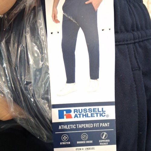 MEN'S RUSSELL ATHLETIC ATHLETIC TAPERED FIT PANT - EXTRA LARGE - NAVY (ITEM: 1968101) image 2